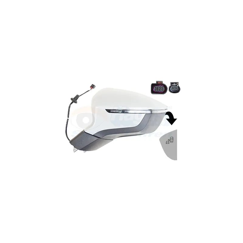 Rétroviseur extérieur VAN WEZEL 4929815