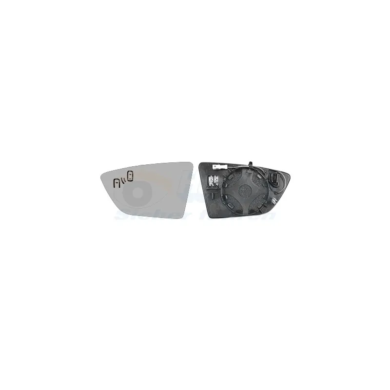 Verre de rétroviseur, rétroviseur extérieur VAN WEZEL 4929835