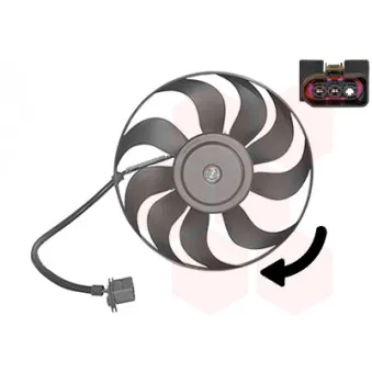 Ventilateur, refroidissement du moteur VAN WEZEL 4933746