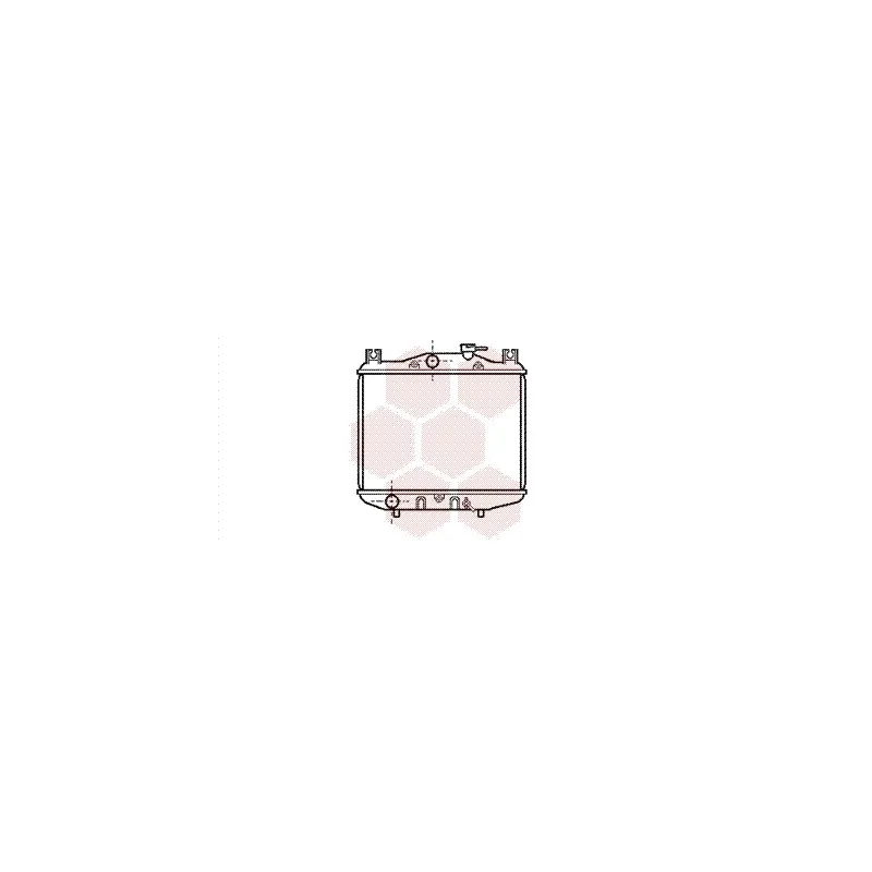 Radiateur, refroidissement du moteur VAN WEZEL 51002007