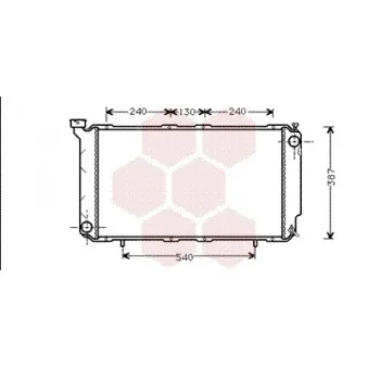Radiateur, refroidissement du moteur VAN WEZEL 51002010