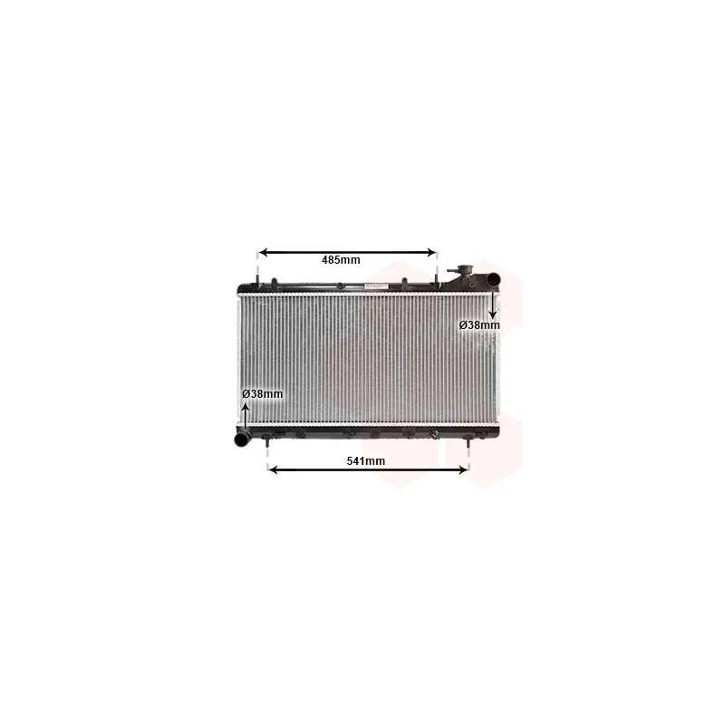 Radiateur, refroidissement du moteur VAN WEZEL 51002015