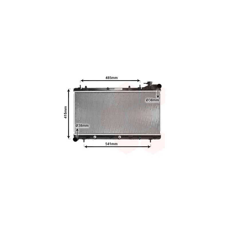 Radiateur, refroidissement du moteur VAN WEZEL 51002016