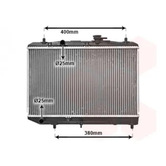 Radiateur, refroidissement du moteur VAN WEZEL 51002019