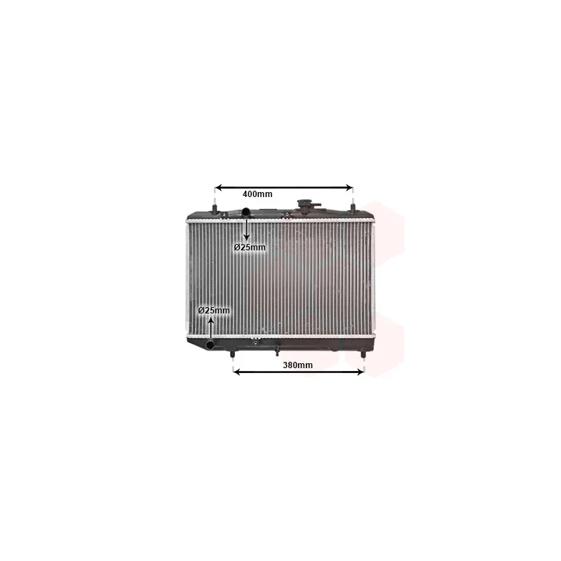 Radiateur, refroidissement du moteur VAN WEZEL 51002019