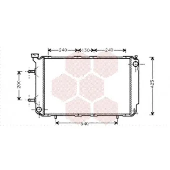 Radiateur, refroidissement du moteur VAN WEZEL
