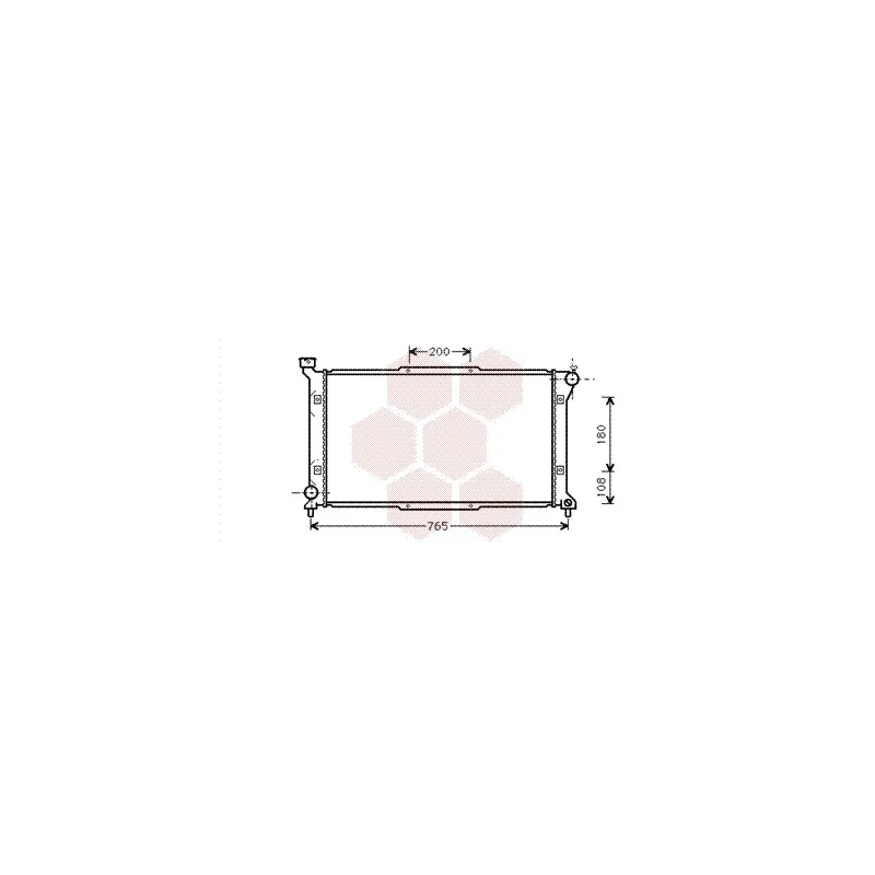 Radiateur, refroidissement du moteur VAN WEZEL 51002036