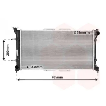 Radiateur, refroidissement du moteur VAN WEZEL 51002037