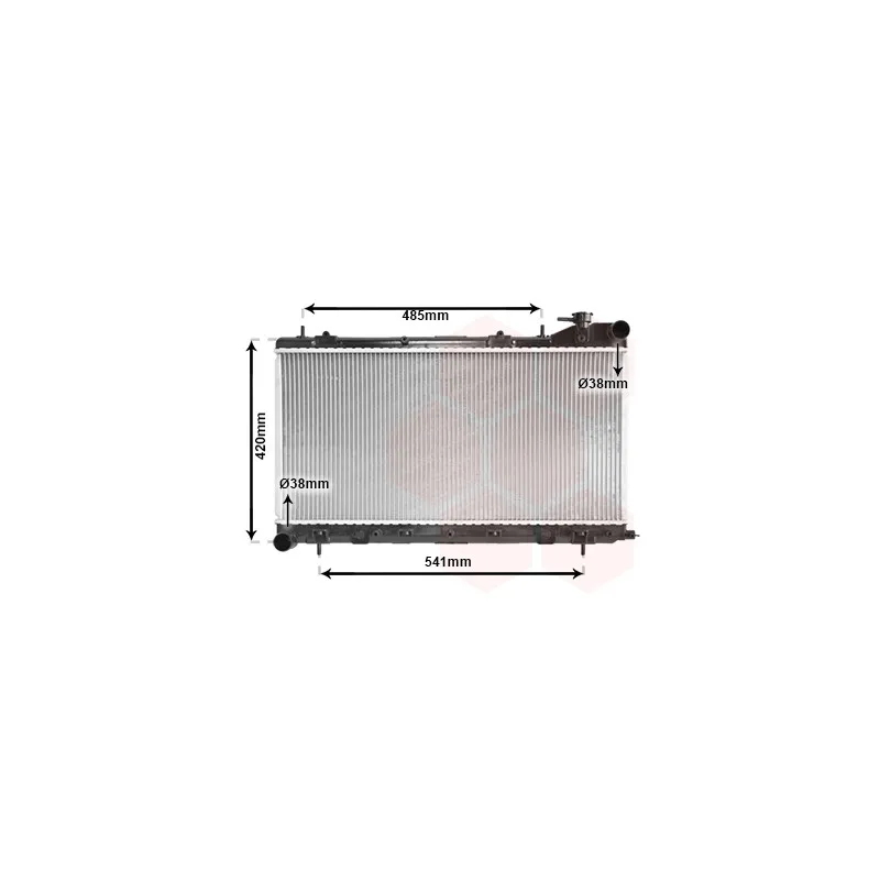 Radiateur, refroidissement du moteur VAN WEZEL 51002045
