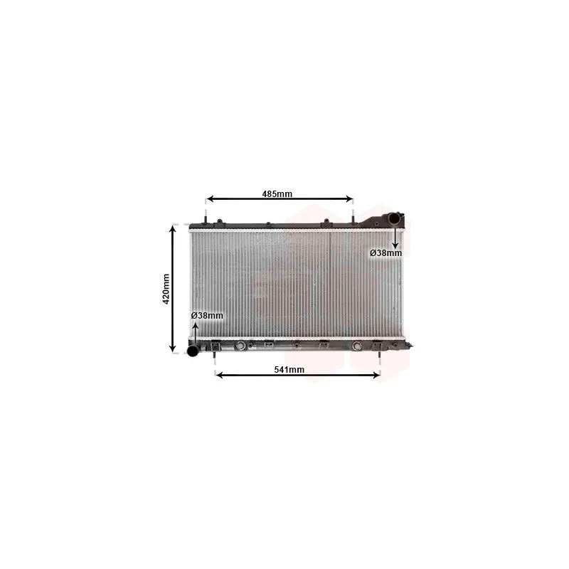 Radiateur, refroidissement du moteur VAN WEZEL 51002048