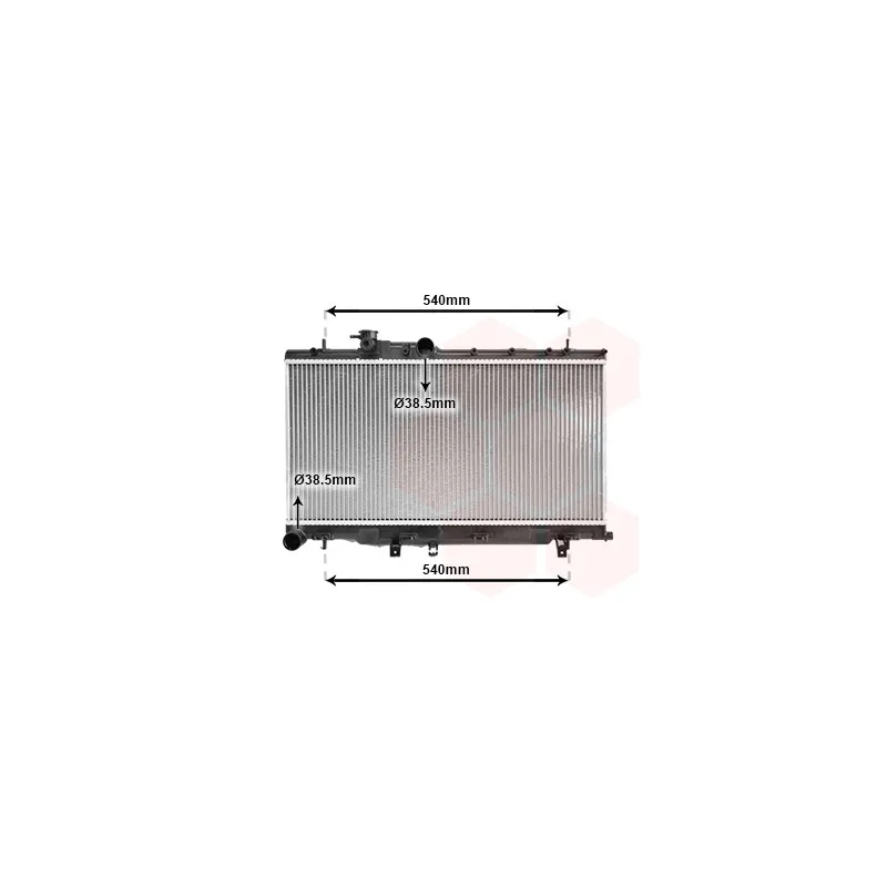 Radiateur, refroidissement du moteur VAN WEZEL 51002050