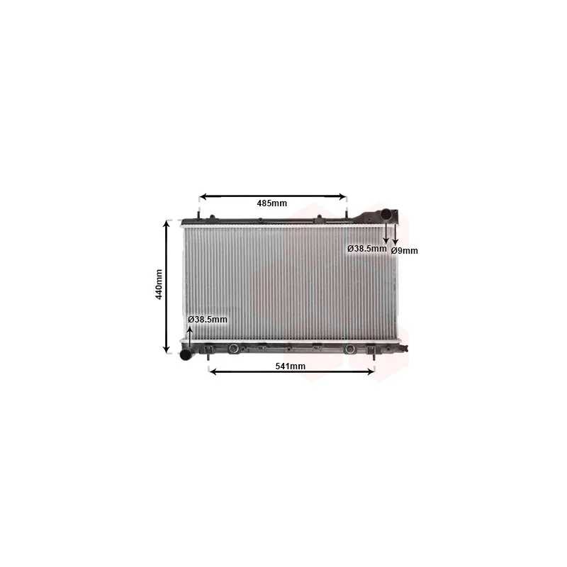 Radiateur, refroidissement du moteur VAN WEZEL 51002054
