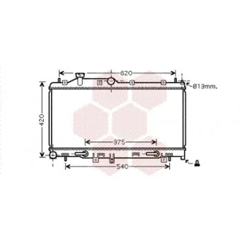 Radiateur, refroidissement du moteur VAN WEZEL 51002068