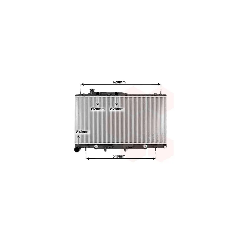 Radiateur, refroidissement du moteur VAN WEZEL 51002069
