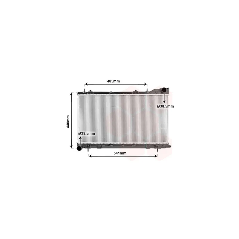 Radiateur, refroidissement du moteur VAN WEZEL 51002071