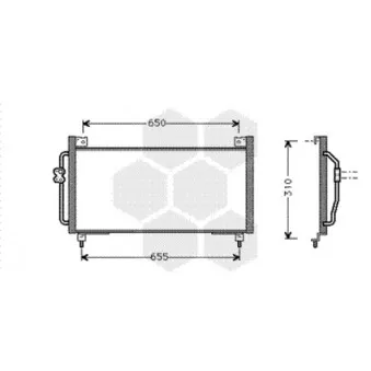 Condenseur, climatisation VAN WEZEL 51005039