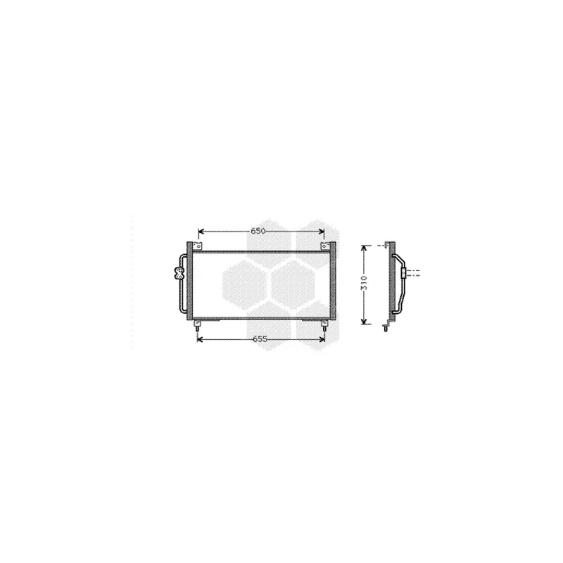 Condenseur, climatisation VAN WEZEL 51005039