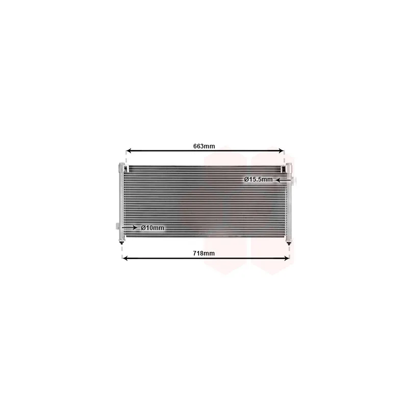 Condenseur, climatisation VAN WEZEL 51005044