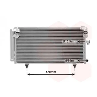 Condenseur, climatisation VAN WEZEL 51005073