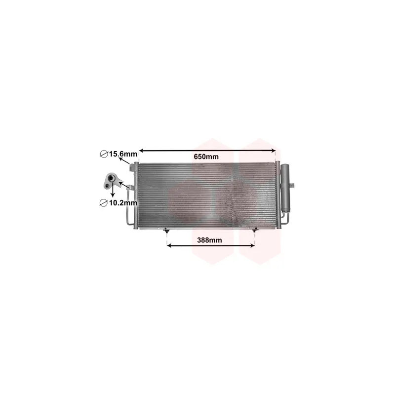 Condenseur, climatisation VAN WEZEL 51005078