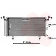 Condenseur, climatisation VAN WEZEL 51005084 - Visuel 1