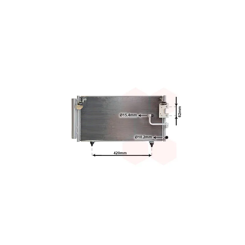 Condenseur, climatisation VAN WEZEL 51015702
