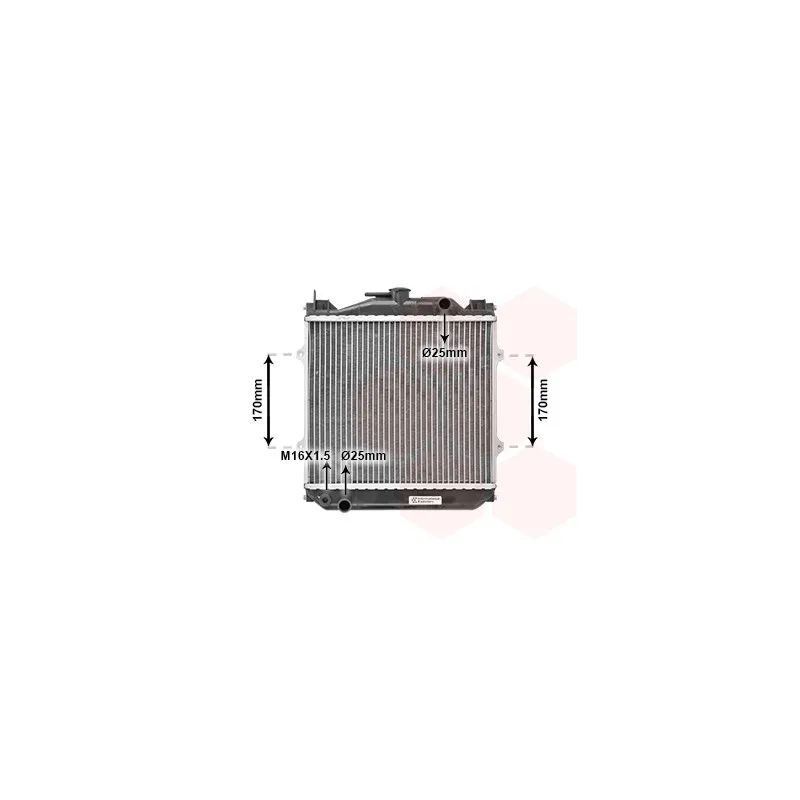 Radiateur, refroidissement du moteur VAN WEZEL 52002010