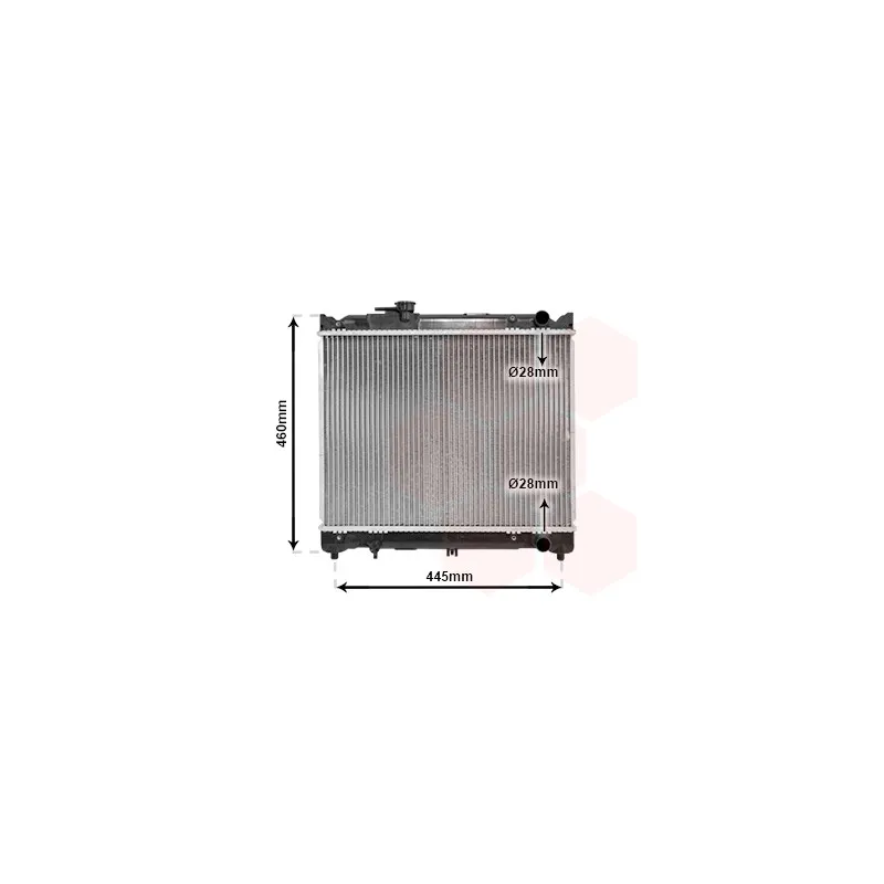 Radiateur, refroidissement du moteur VAN WEZEL 52002015