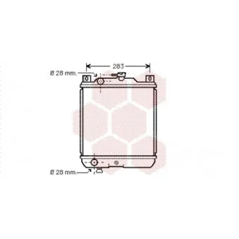 Radiateur, refroidissement du moteur VAN WEZEL 52002020