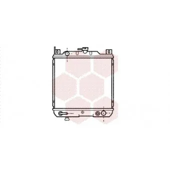 Radiateur, refroidissement du moteur VAN WEZEL 52002021