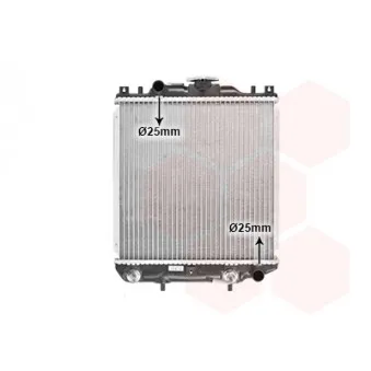 Radiateur, refroidissement du moteur VAN WEZEL 52002029