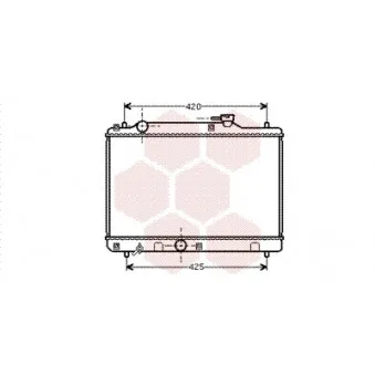 Radiateur, refroidissement du moteur VAN WEZEL 52002034