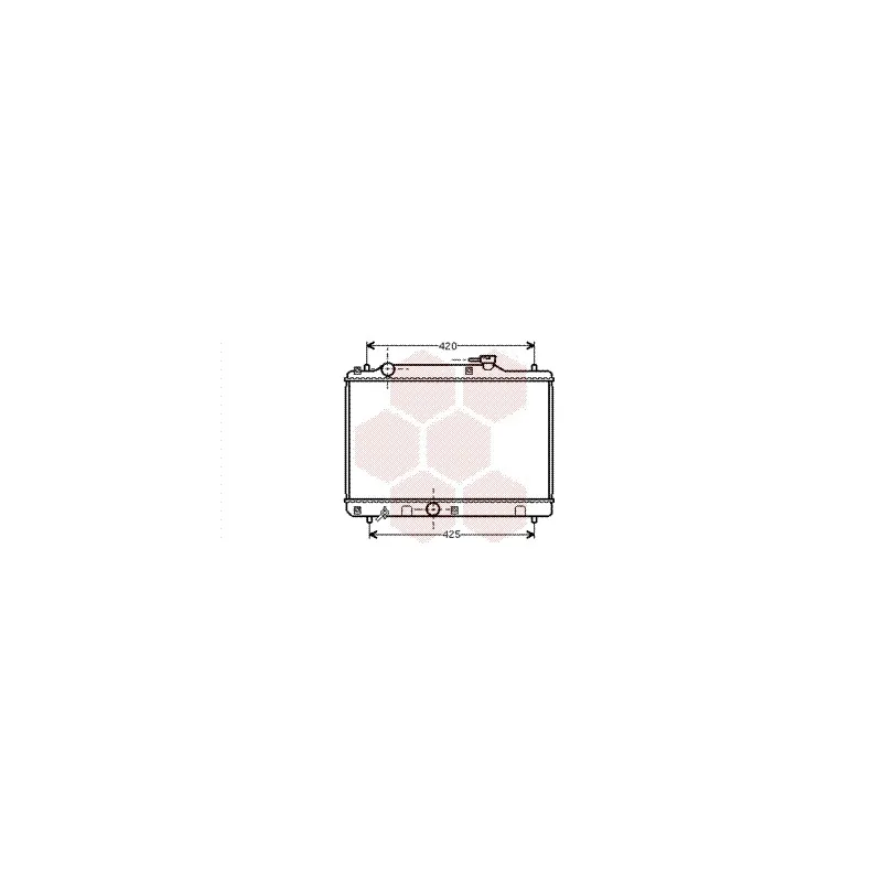 Radiateur, refroidissement du moteur VAN WEZEL 52002034