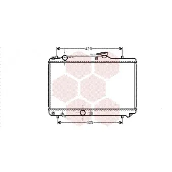 Radiateur, refroidissement du moteur VAN WEZEL 52002035
