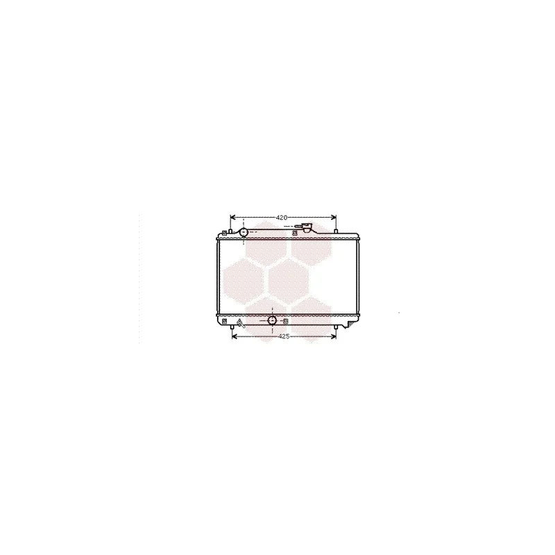 Radiateur, refroidissement du moteur VAN WEZEL 52002035