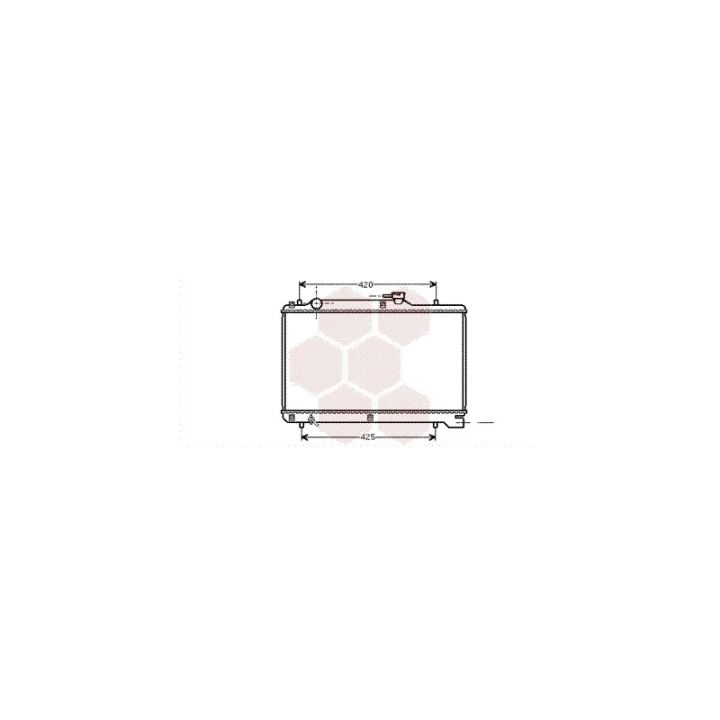 Radiateur, refroidissement du moteur VAN WEZEL 52002041