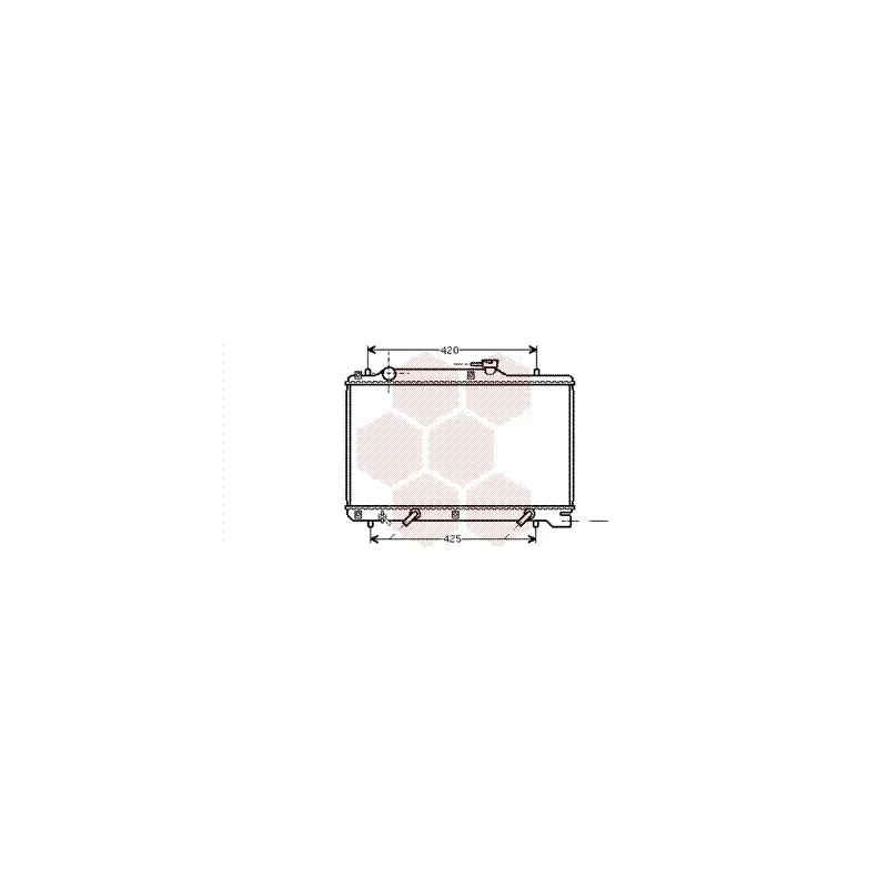 Radiateur, refroidissement du moteur VAN WEZEL 52002048