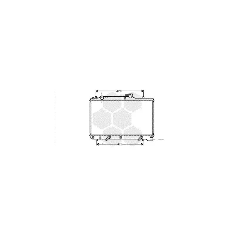Radiateur, refroidissement du moteur VAN WEZEL 52002049