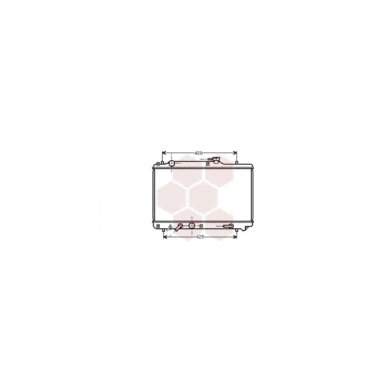 Radiateur, refroidissement du moteur VAN WEZEL 52002051