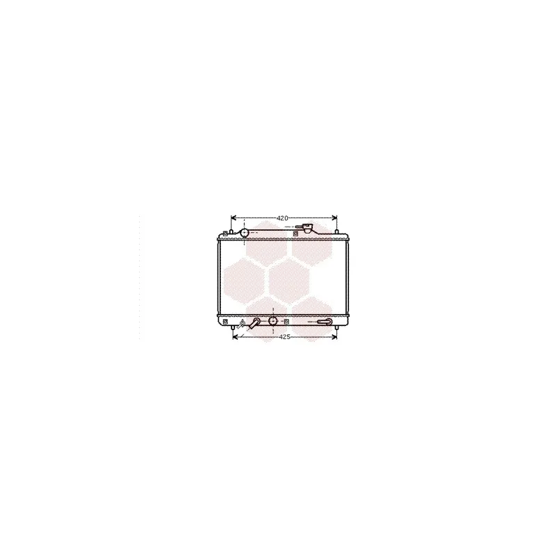 Radiateur, refroidissement du moteur VAN WEZEL 52002052