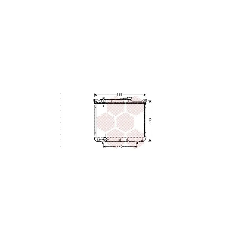 Radiateur, refroidissement du moteur VAN WEZEL 52002078