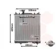 Radiateur, refroidissement du moteur VAN WEZEL 52002082 - Visuel 1