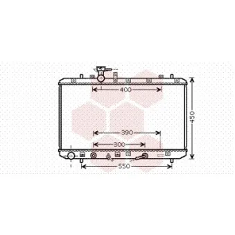 Radiateur, refroidissement du moteur VAN WEZEL 52002085