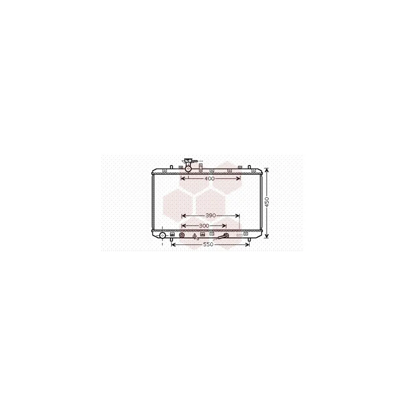 Radiateur, refroidissement du moteur VAN WEZEL 52002085