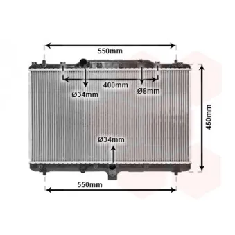 Radiateur, refroidissement du moteur VAN WEZEL