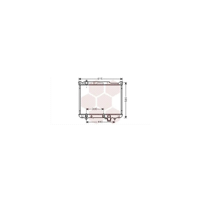 Radiateur, refroidissement du moteur VAN WEZEL 52002097
