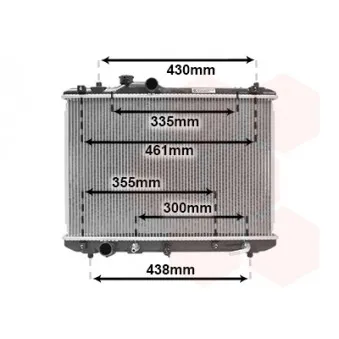 Radiateur, refroidissement du moteur VAN WEZEL