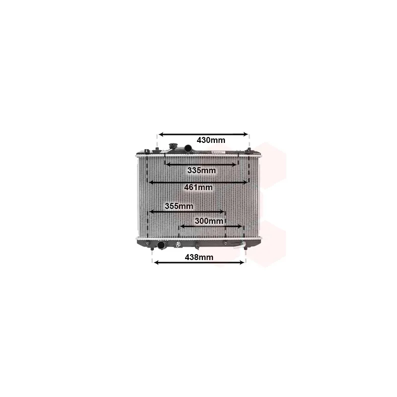 Radiateur, refroidissement du moteur VAN WEZEL 52002098