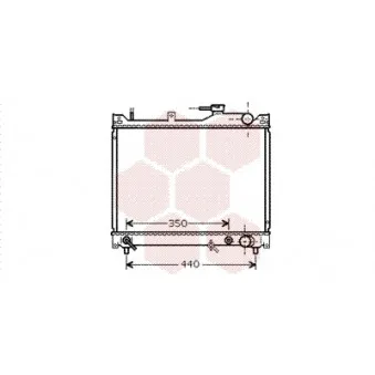 Radiateur, refroidissement du moteur VAN WEZEL 52002101