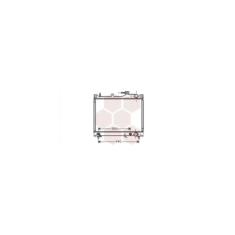Radiateur, refroidissement du moteur VAN WEZEL 52002101
